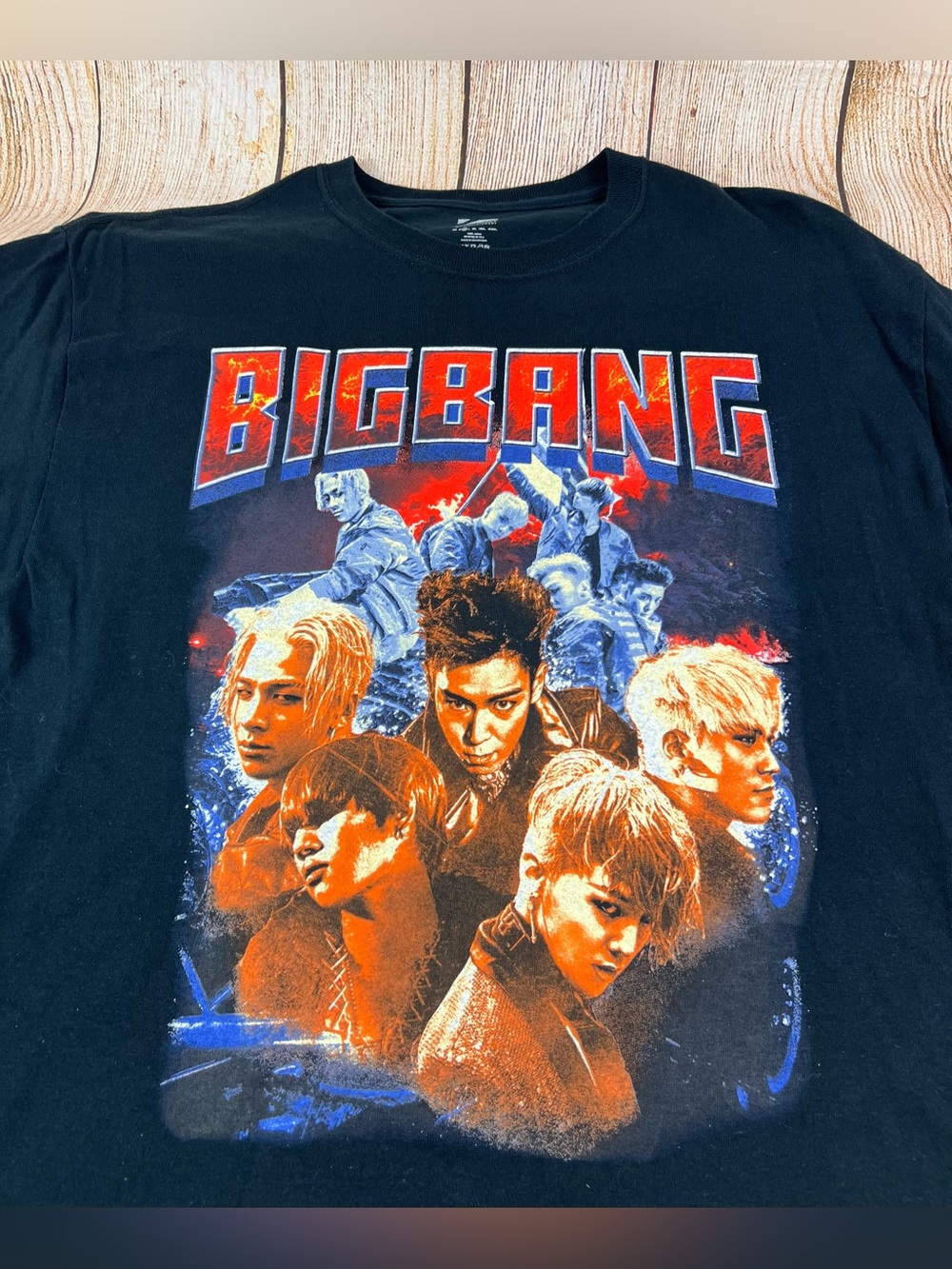Big Bang KPOP Korean Band YG Presents Tour Graphic Black T Shirt Size Medium - Picture 5 of 6